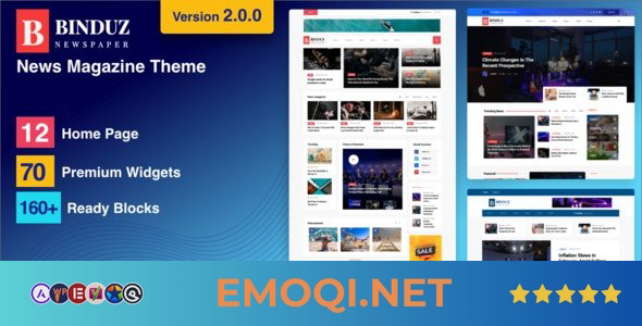 Download Binduz v2.2.0 – Blog Magazine Newspaper Theme
